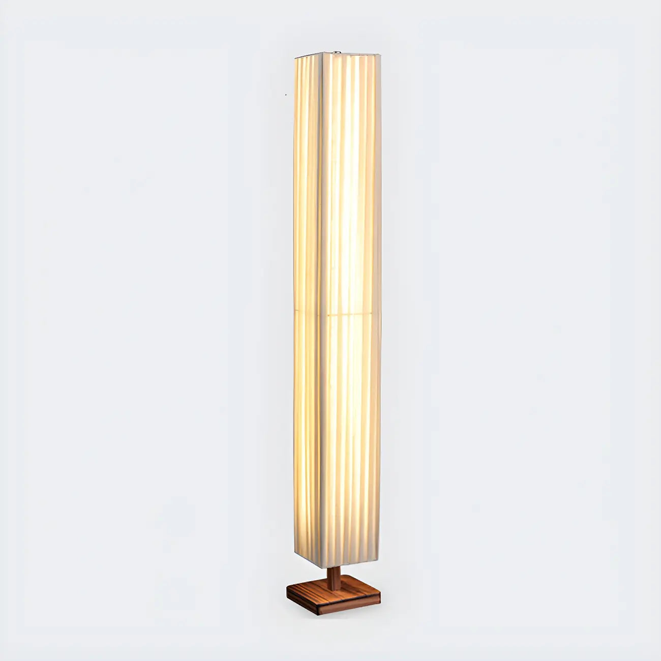 Modern Column Wood 3-Color LED Floor Lamp for Living Room