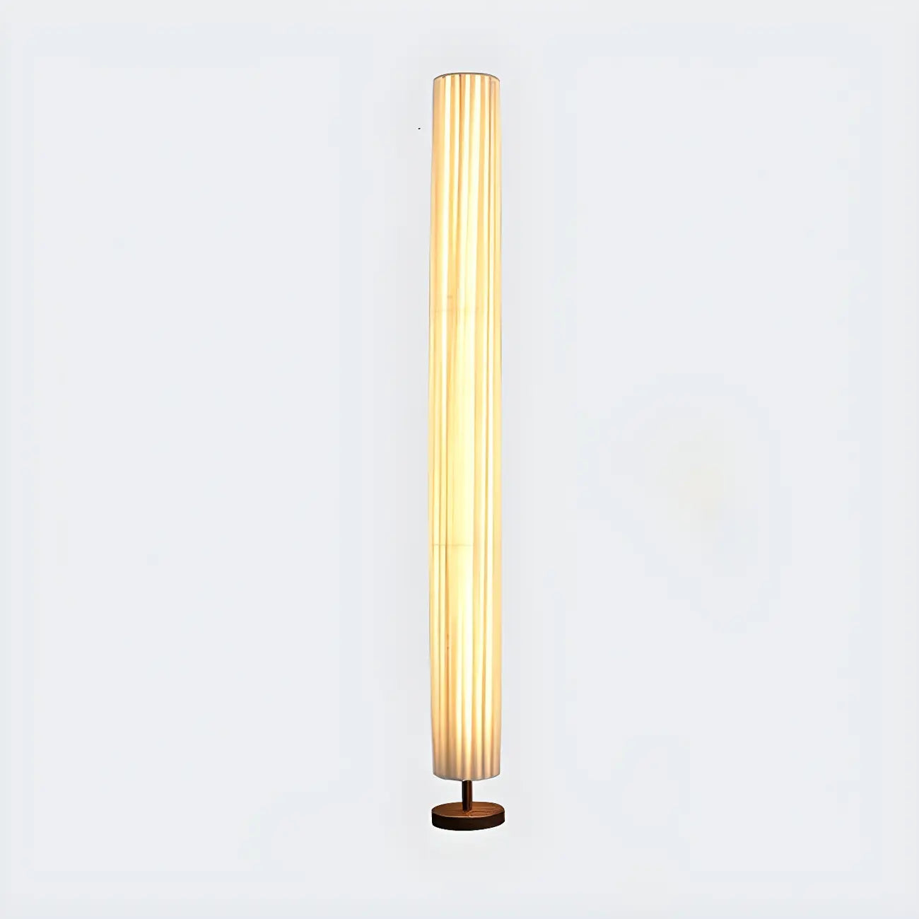 Modern Column Wood 3-Color LED Floor Lamp for Living Room