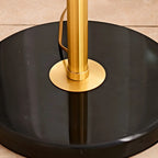 67 Vintage Brass LED Floor Lamp with Adjustable Height