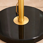 67 Vintage Brass LED Floor Lamp with Adjustable Height