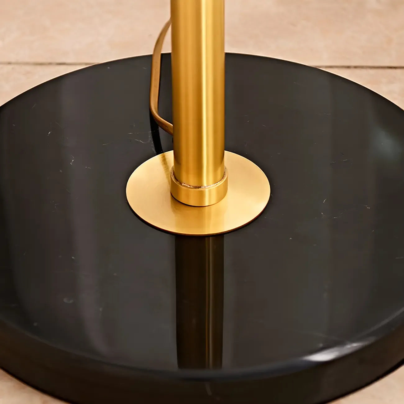 67 Vintage Brass LED Floor Lamp with Adjustable Height