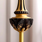 67 Vintage Brass LED Floor Lamp with Adjustable Height