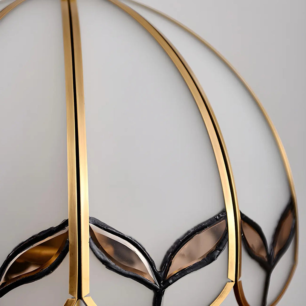 67 Vintage Brass LED Floor Lamp with Adjustable Height