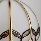 67 Vintage Brass LED Floor Lamp with Adjustable Height