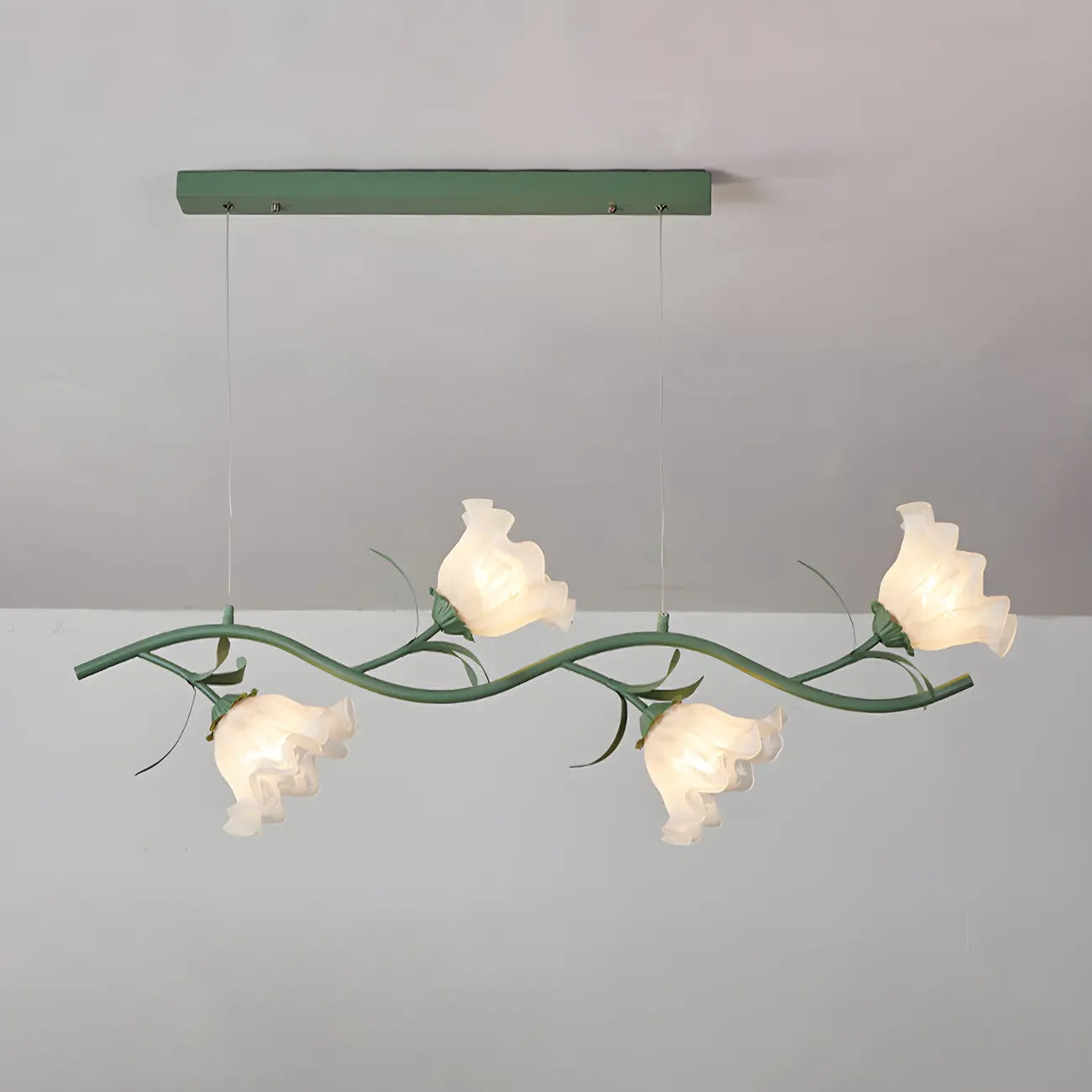 Elegant Modern Flower-Shaped Island Pendant Light for Kitchen