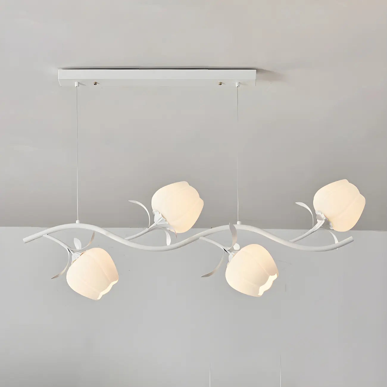 Elegant Modern Flower-Shaped Island Pendant Light for Kitchen