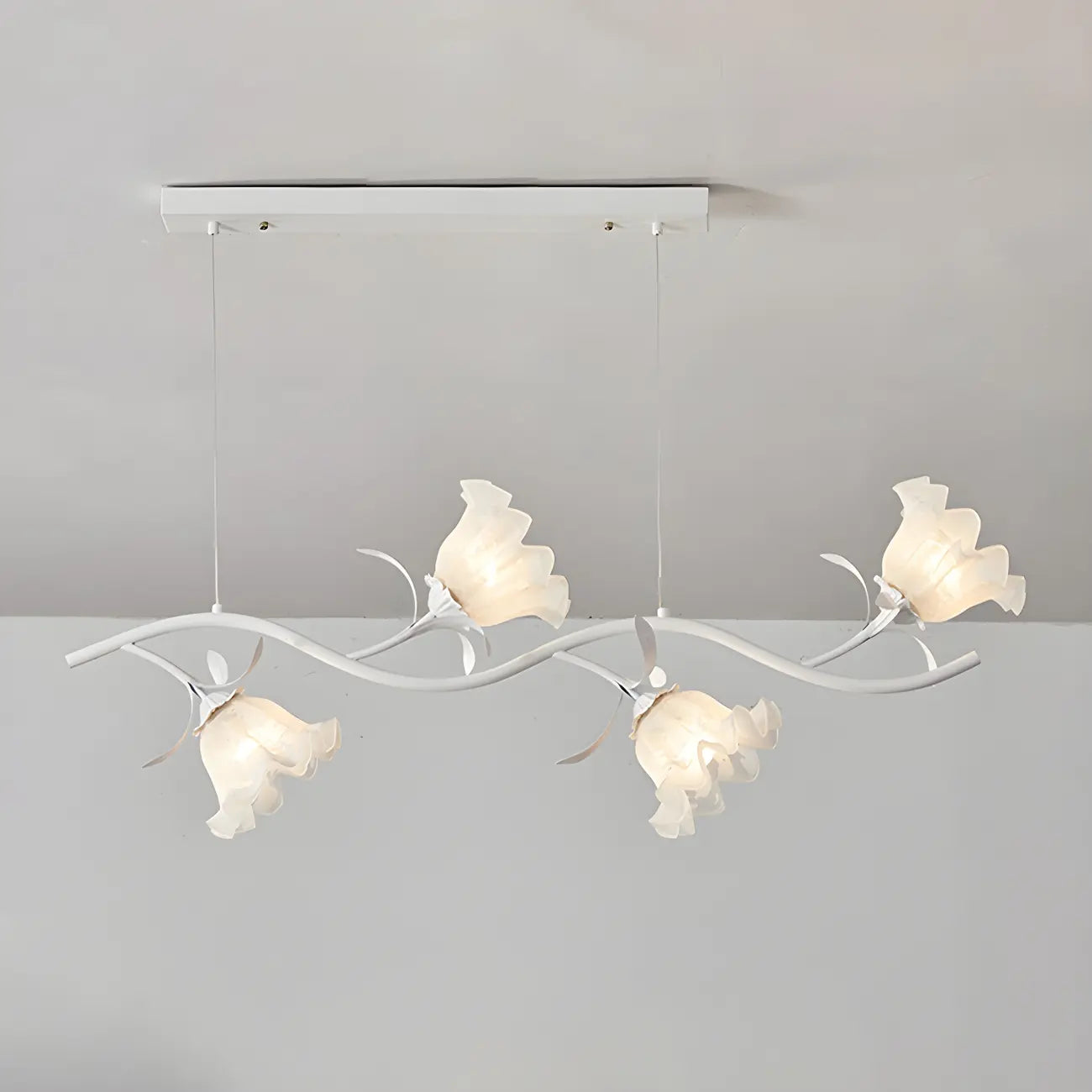 Elegant Modern Flower-Shaped Island Pendant Light for Kitchen