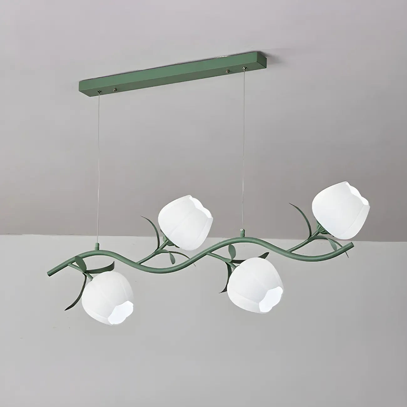 Elegant Modern Flower-Shaped Island Pendant Light for Kitchen