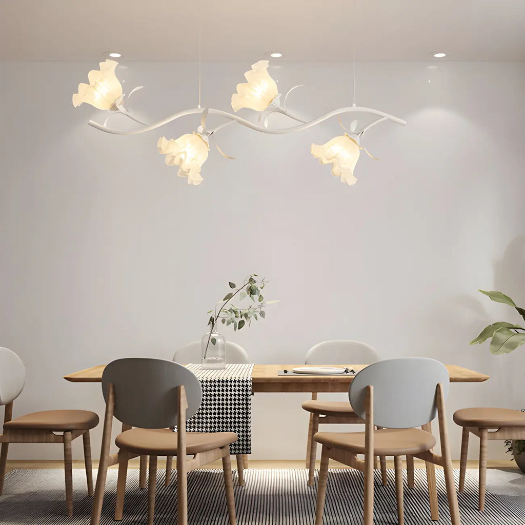 Elegant Modern Flower-Shaped Island Pendant Light for Kitchen