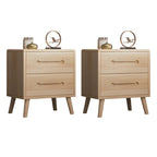 Scandinavian Drawer Storage Wooden 2 drawer Nightstand