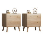 Scandinavian Drawer Storage Wooden 2 drawer Nightstand