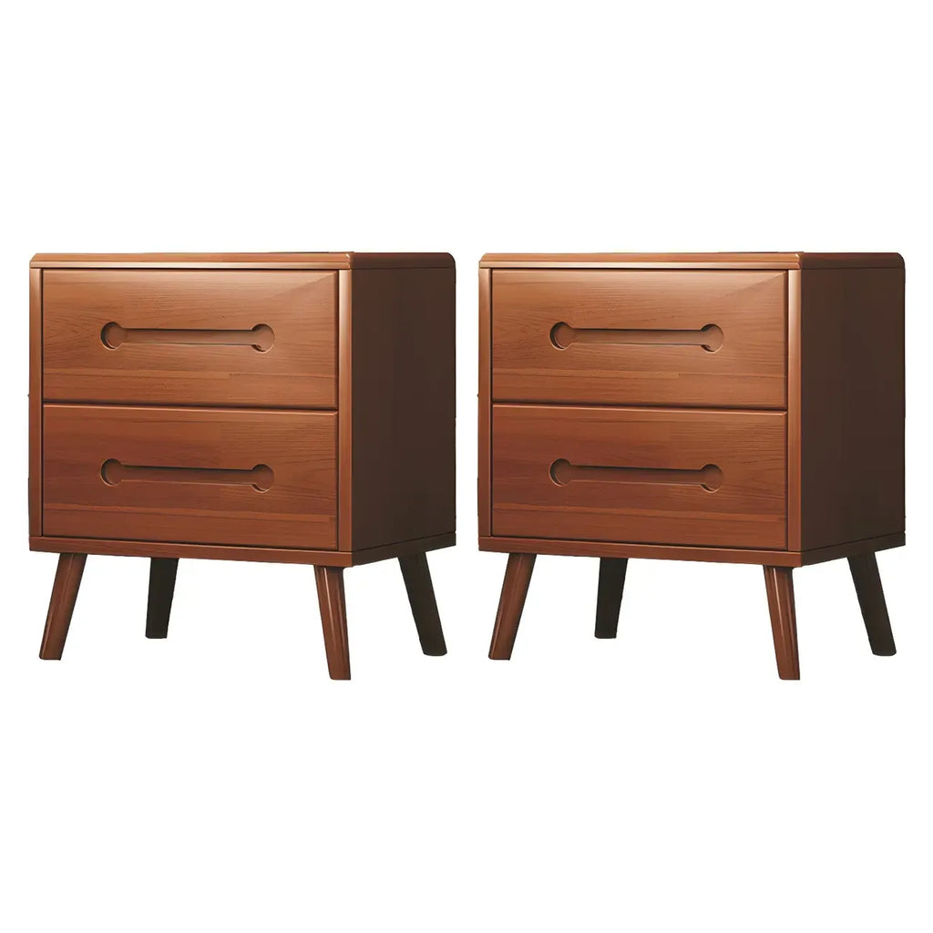 Scandinavian Drawer Storage Wooden 2 drawer Nightstand