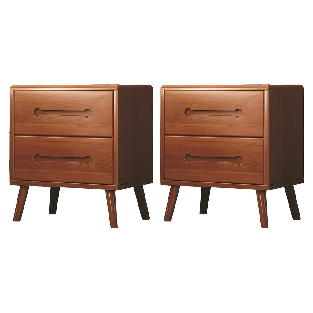 Scandinavian Drawer Storage Wooden 2 drawer Nightstand