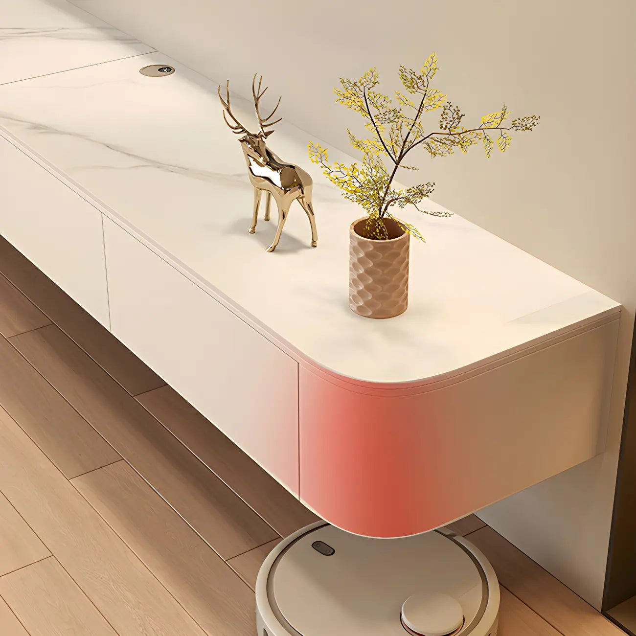 87 Black Modern Oak Wood Storage Floating TV Stand