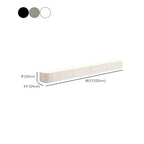 87 Black Modern Oak Wood Storage Floating TV Stand